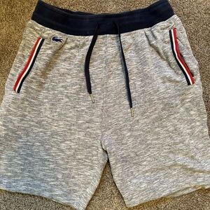 Lacoste Men’s Terry shorts White/Blue Large